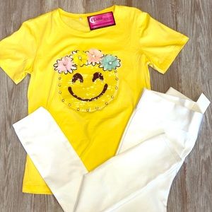 Smiley Face Yellow Tee T-Shirt